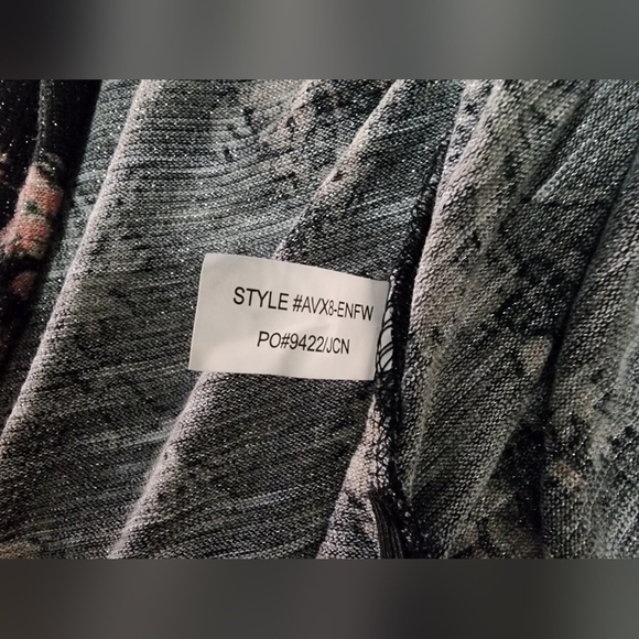 Faded Glory Womens Stretchy Floral Open Back Blouse - Picture 6 of 9